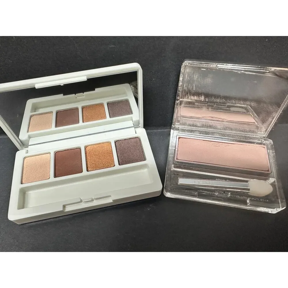 NOS 2X Clinique Eye Shadows AG Nude Rose and All About Shadow Quad - Picture 1 of 6